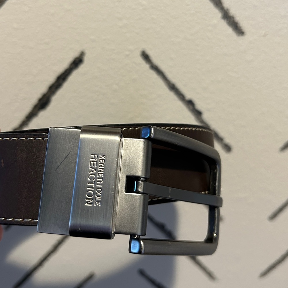 Dark brown Calvin Klein men’s belt, size 34